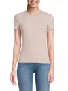 Rd Style Women's Cecie Ribbed Crewneck T Shirt In Beige