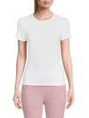 Rd Style Women's Cecie Ribbed Crewneck Tshirt In White