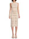 Rd Style Women's Dixie Knit Midi Dress In White Beach