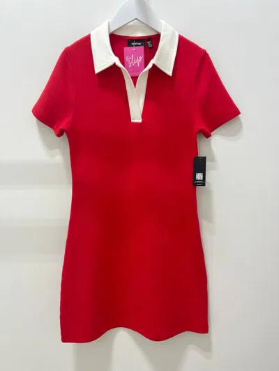Rd Style Women's Johnny Knit Dress In Red In Brown