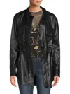 RD STYLE WOMEN'S LEIGHTON FAUX LEATHER SHIRT JACKET