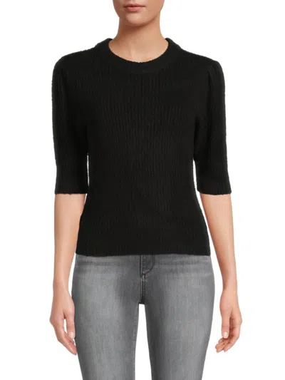 Rd Style Women's Second Skin Camille Ribbed Top In Black