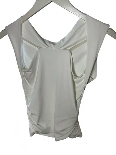 Rd Style Women's Tank Second Skin Fabric Top In White In Gray