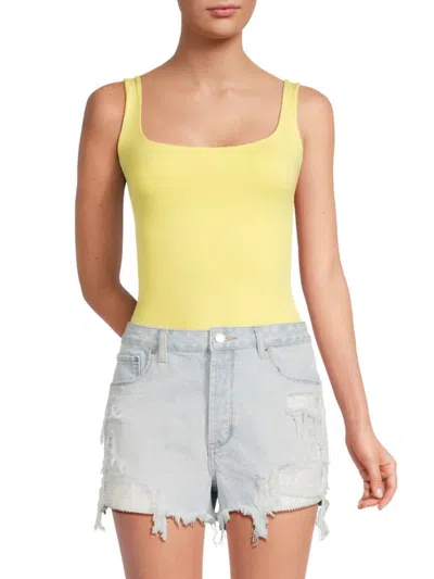 Rd Style Women's Tia Scoopneck Bodysuit In Lemon Lime