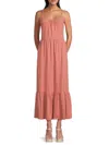 Rd Style Women's Tomoyo Tiered Maxi Dress In Terracotta