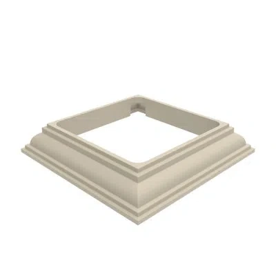 Rdi 4 In. X 4 In. Vinyl Base Trim Clay In Gray
