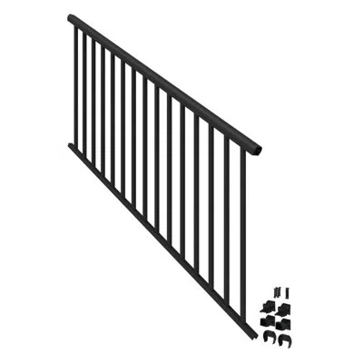 Rdi 6'x36" Versarail Winchester Aluminum Stair Rail Kit In Matte Black
