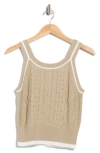Rdi Cable Knit Camisole Sweater