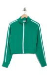 Rdi Contrast Trim Knit Full Zip Jacket In Multi