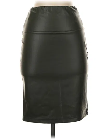 Pre-owned Rdi Faux Leather Skirt In Green