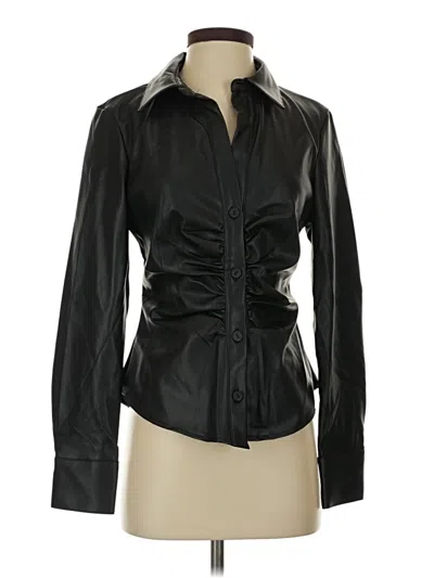Pre-owned Rdi Long Sleeve Blouse In Black