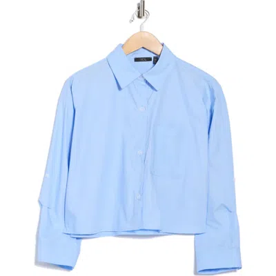 Rdi Long Sleeve Roll Cuff Shirt In Blue
