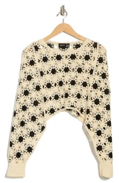 Rdi Open Stitch Crewneck Sweater