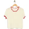 Rdi Short Sleeve Open Stitch Sweater