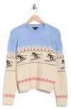 Rdi Skier Crewneck Sweater In Blue