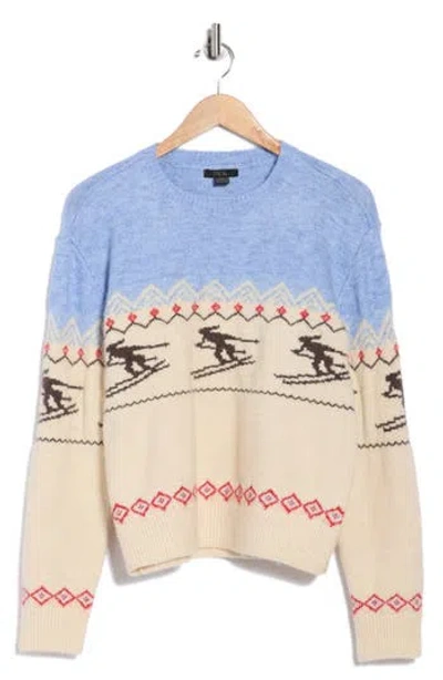 Rdi Skier Crewneck Sweater In Blue