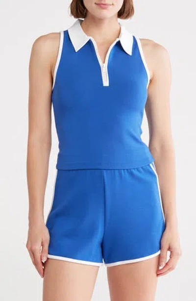 Rdi Sleeveless Half Zip Top In Multi