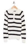 Rdi Snap Placket Pullover In Winter White/black