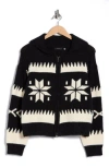 Rdi Snowflake Zip-up Cagan In Black