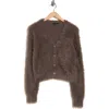 Rdi V-neck Faux Fur Cagan In Brown