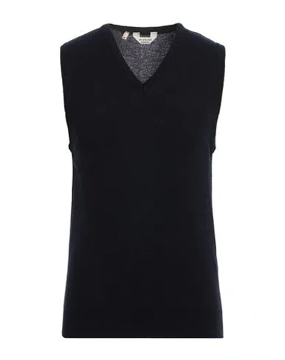 Re Branded Re_branded Man Sweater Midnight Blue Size L Cashmere In Black
