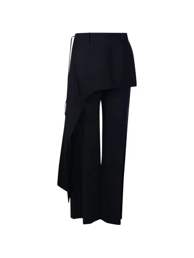 Re Code Asymmetric Trousers In Blue