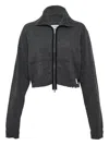 Re Code Cashmere Zip-up Sweater In Gray