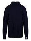 Re Code High-neck Long-sleeved Sweater In Blue