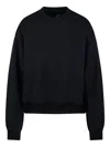 Re Code Open-back Crew-neck Sweater In Black