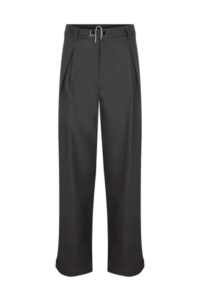 Re-cordis Paris Men's Grey Ori Pleated Trousers