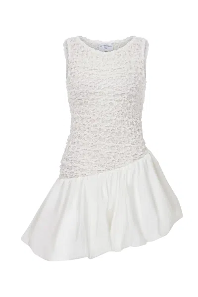 Re-cordis Paris Women's White Poppy Dress