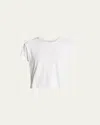 Re/done 1950s Boxy Cotton Tee In White