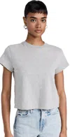 Re/done 50s Boxy Tee Heather Grey In Heather Grey