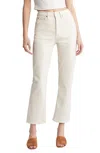 Re/done 70s High-rise Wide-leg Jeans In Vintage White