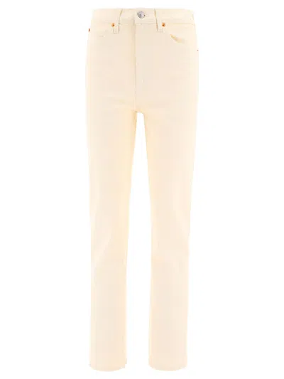 RE/DONE 70 TROUSERS WHITE