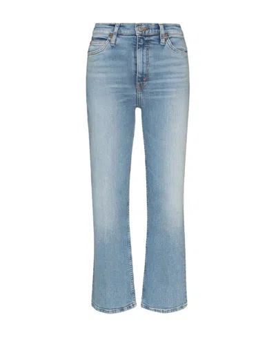 Re/done Re Done 70s Crp Bt Ct Jns Blu In Blue