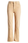 Re/done '70s High Waist Crop Bootcut Jeans In Desert Sand