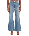 Re/done 70s Low-rise Bell Bottom Jeans In Multi