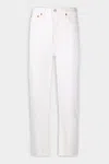 Re/done Originals High-rise Ankle Crop Frayed Skinny Jeans