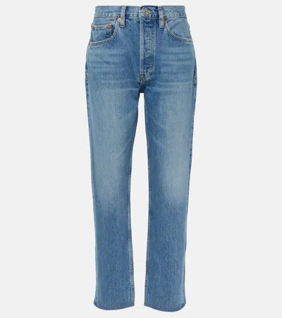 RE/DONE '70S STOVE PIPE STRAIGHT JEANS