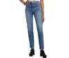 Re/done 70s Straight Laguna Jeans In Blue Denim In Blue