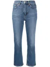 Re/done 70s Straight-leg Cropped Jeans In Mid70s