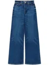 Re/done Women 70s Ultra High Rise Wide Leg Jeans In Indigo Blue In Blue