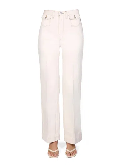 Re/done 70s Wide Leg Jeans In White