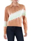 RE/DONE 70S WOMENS TIE-DYE 1/2 ZIP SWEATSHIRT