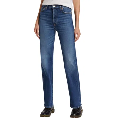 Re/done 90's High Rise Loose Jean In Jetty In Multi