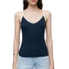 Re/done 90's Spaghetti Strap Tank Top In Vintage Ivory With Sienna In Multi