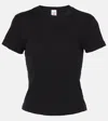 Re/done '90s Baby Cotton Jersey T-shirt In Black