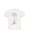Re/done '90s Baby Linus' Printed T-shirt In White