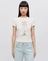 Re/done '90s Baby Linus' Printed T-shirt In Xs